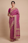 Magenta Loom Saree - Hero