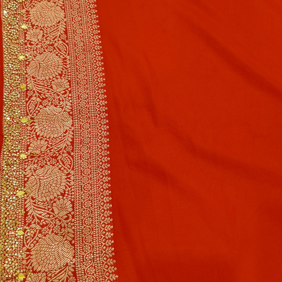 Red Loom Saree - Blouse