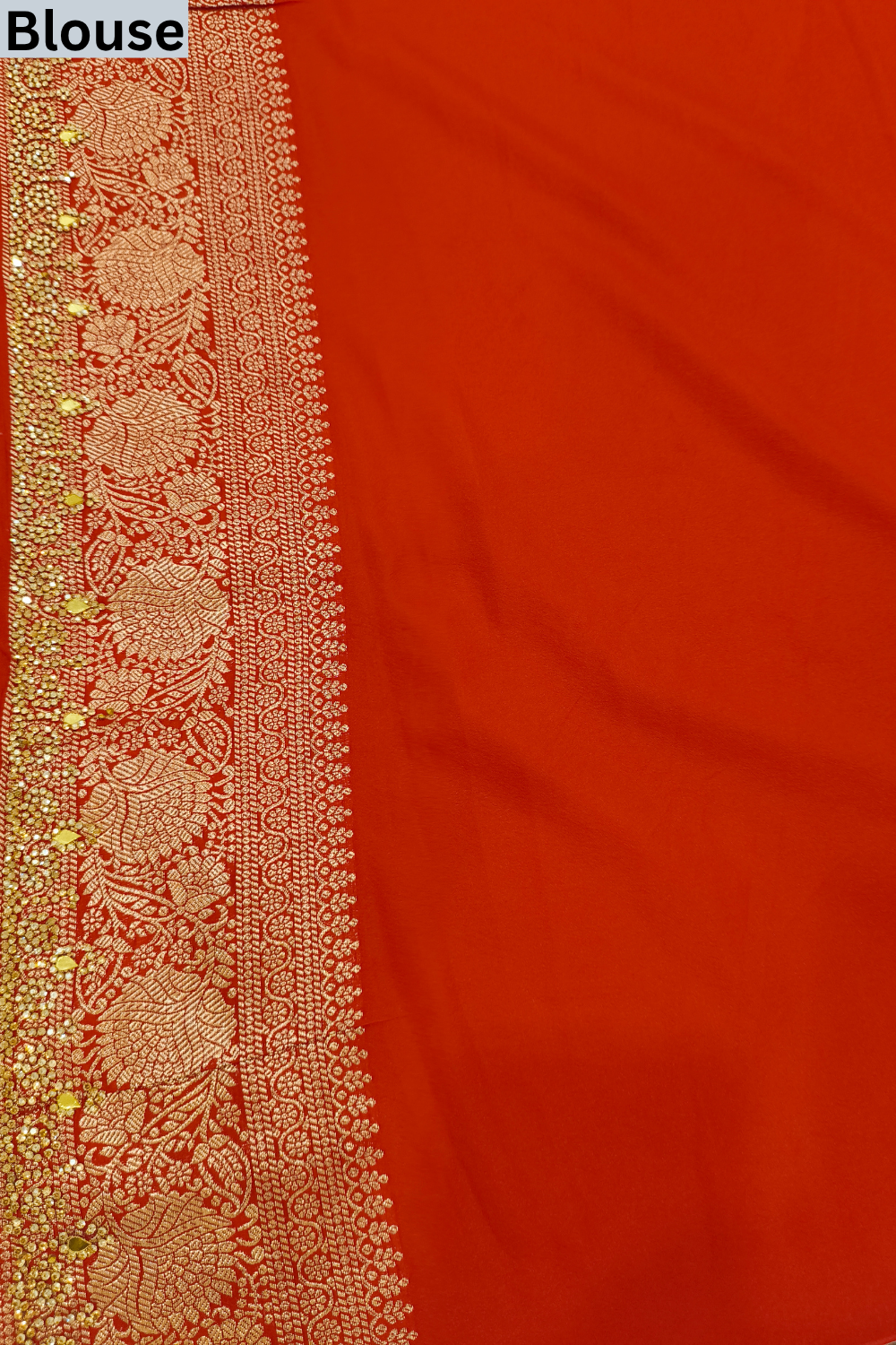 Red Loom Saree - Blouse