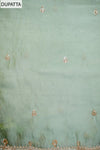 Pastel Majesty Mint Green Crush Tissue Unstitched Salwar Suit With Tissue Dupatta