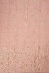 Peach Organza suit top embroidery