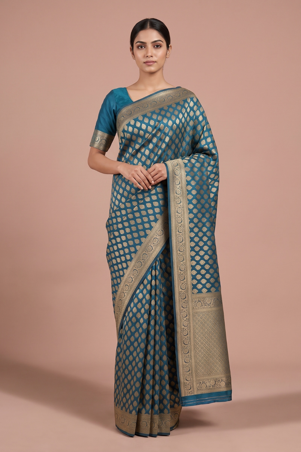 Peacock Loom Saree - Hero