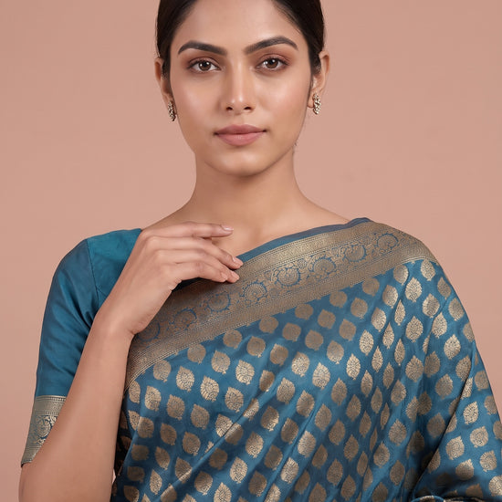 Peacock Loom Saree - Close Up
