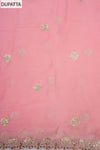 Pink chiffon dupatta