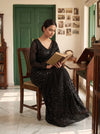 Black Net Saree - Mood