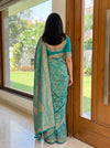 Rama Loom Saree - Back