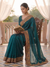 Peacock Organza Saree - Mood