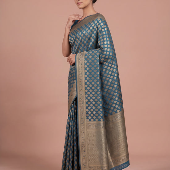 Peacock Loom Saree - Side