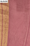 Mauve Khaddi Georgette Saree - Blouse