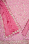 Glow Different Gajari Organza Unstitched Salwar Suit With Chiffon Dupatta