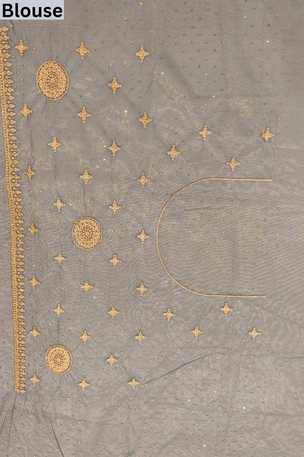 Peacock Net Saree - Blouse