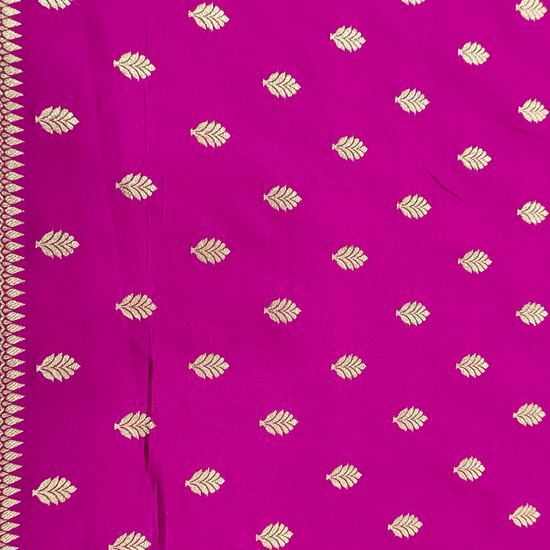 Magenta Loom Saree - Blouse