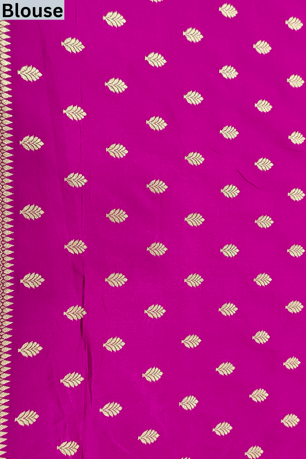 Magenta Loom Saree - Blouse