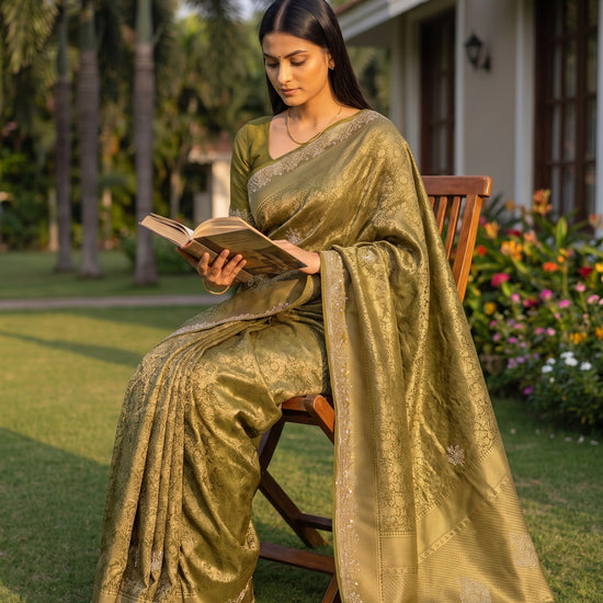 Mehndi Loom Saree - Mood