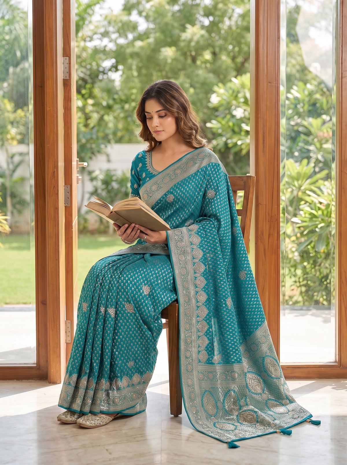 Rama Loom Saree - Mood