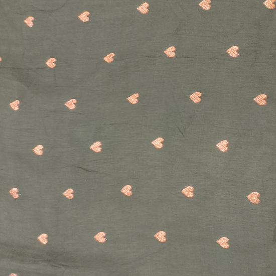 Pista Maroon Muslin Floral Printed Saree - Blouse