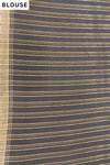 Black Cotton Zari Saree - Blouse