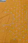 Mustard Soft Twill Saree - Blouse