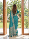 Rama Loom Saree - Back