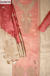 Glow Different Gajari Shimmer Unstitched Salwar Suit With Shimmer Dupatta