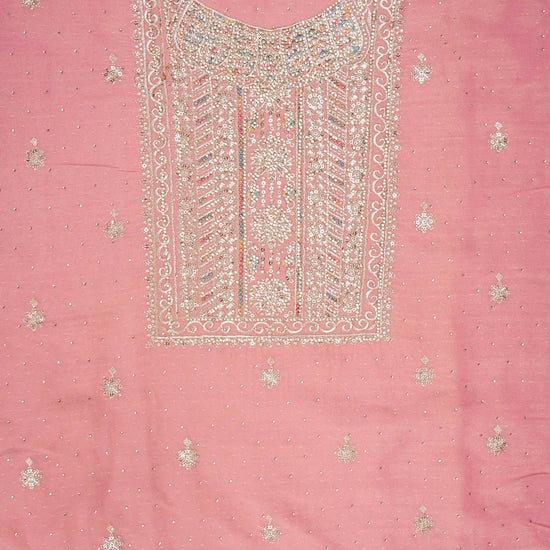 Pink Shimmer suit top embroidery