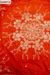 Rust silk dupatta