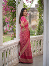 Rani Georgette Saree - Side