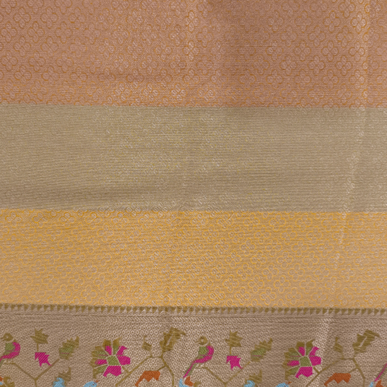 Mustard Organza Zari Saree - Blouse