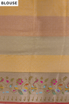 Mustard Organza Zari Saree - Blouse