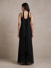 Bold Statement Black Georgette Readymade Suit And sharara With Georgette Dupatta