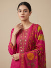Glow Different Gajari Crepe Readymade Suit With Crepe Dupatta