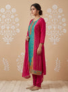 Rama Rani Tissue Readymade Suit And Plazzo With Tissue  Dupatta