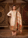 Tussar Dola Unstitched Salwar Suit With Dola Dupatta