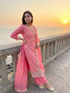 Glow Different Gajari Tissue Unstitched Salwar Suit With Tissue Dupatta