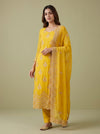 Soft Heritage Pista Soft Twill Unstitched Salwar Suit With Chiffon Dupatta