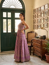 Delicate and dreamy Mauve Shimmer Readymade Suit