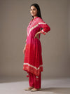 Timeless Elegance Rani Red Cotton Readymade Suit And Pant