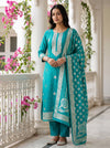 Effortless Glamour Rama Crepe Unstitched Salwar Suit With Crepe Dupatta