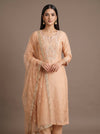 Timeless Beauty Tussar Chanderi Cotton Unstitched Salwar Suit With Chiffon Dupatta