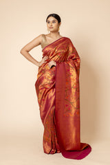 South Indian Silk Woven Zari Saree (Ft:-Anu Mishra)