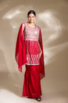 Rani Georgette Readymade Sharara Set With Georgette Dupatta