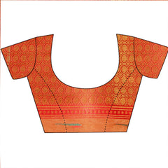 Tussar Banarasi Woven Zari Saree With Unstitched Blouse