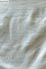 Cotton Print Embroidered Saree