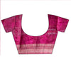 Magenta Cotton Silk Digital Print Saree With Unstitched Blouse