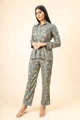 Digital Printed Muslin Co-Ord Set