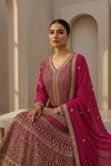 Timeless Elegance Rani Georgette Floor Length Readymade Suit With Georgette Dupatta