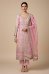 Gajari Organaz Unstitched Salwar Suit With Organza Dupatta