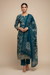 Peacock Pashmina Unstitched Salwar Suit With Cotton Dupatta
