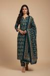 Peacock Cotton Unstitched Salwar Suit With Cotton Dupatta