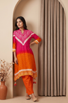Timeless Elegance Rani Mustard Cotton Readymade Suit And Pant